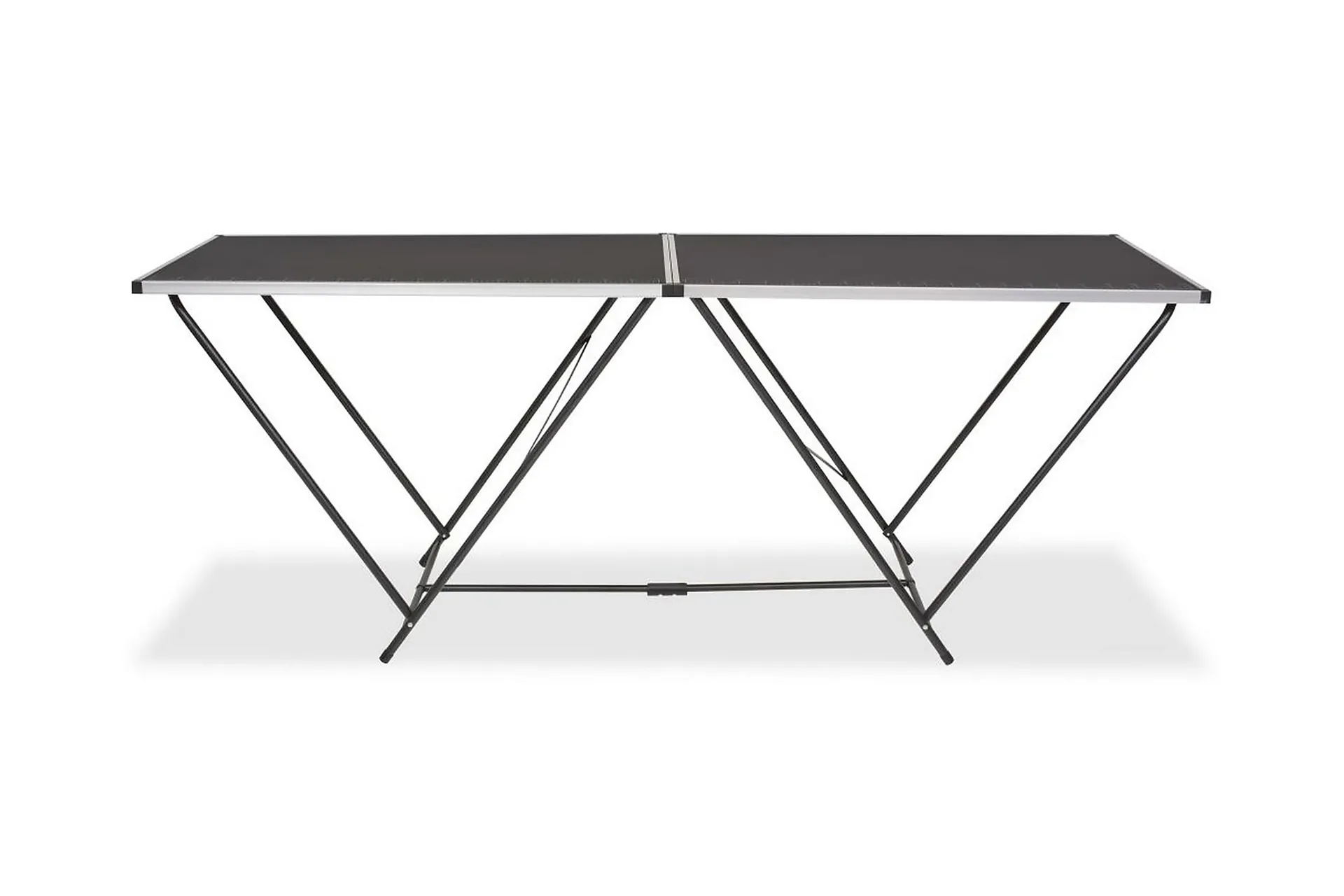 Hopfällbart tapetbord MDF och aluminium 200x60x78 cm - Svart