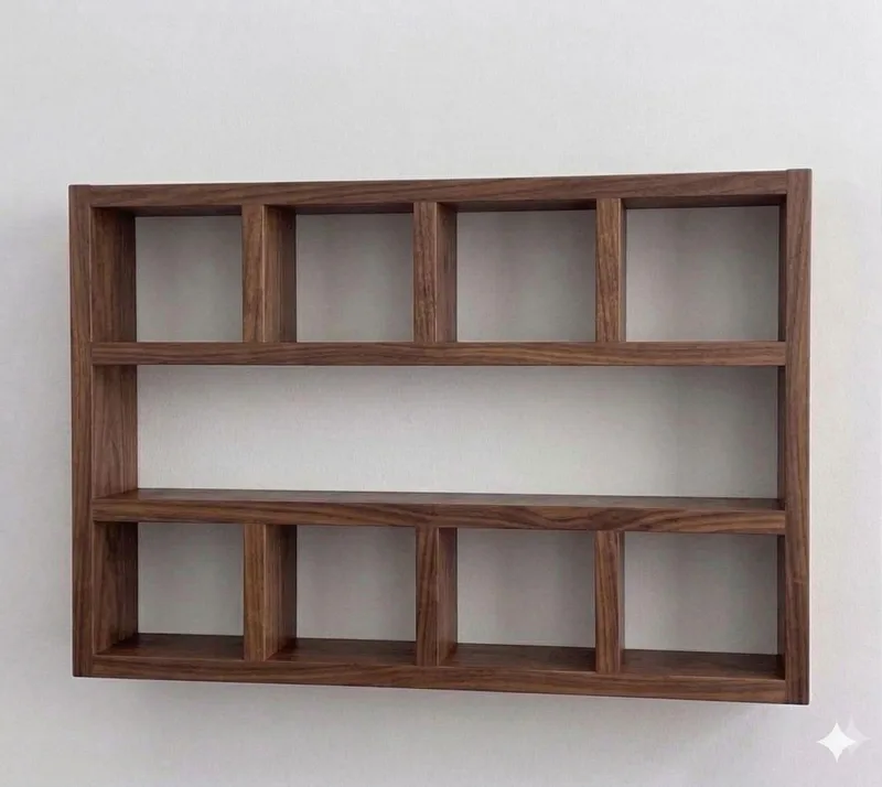 Tervik Dekorativ vägghylla 60x48x9 cm - Naturligt trä - Inredning & dekor - Väggdekor - Väggpanel