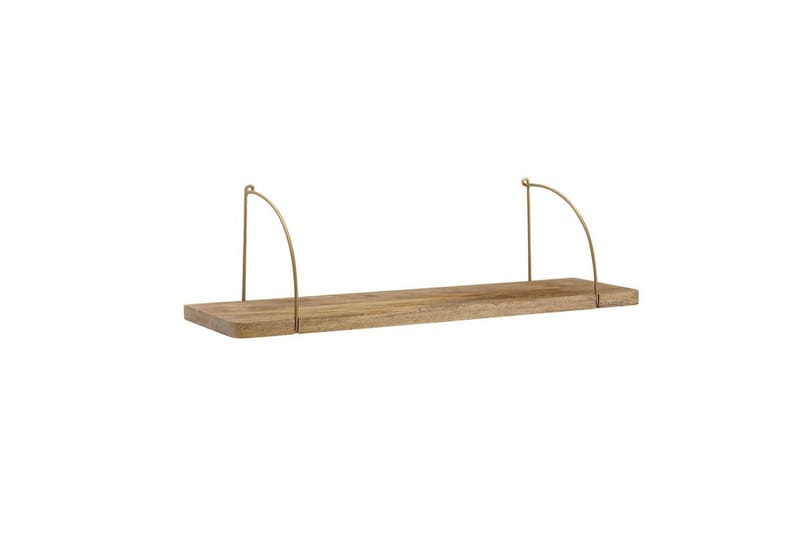 Vägghylla Wohnling massivt trä, metallhänghylla, industriell loftstil 80 cm - 80 cm - Inredning & dekor - Väggdekor - Väggpanel