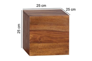 Vägghylla Wohnling Set med 4 massivt trä kub-optik väggmonterad modern - Förvaring - Köksförvaring - Kökshylla