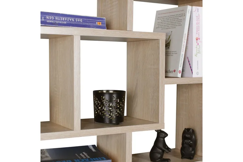 Vägghylla Wohnling PAOLA melaminbelagd MDF, förvaringshylla, väggmonterad, modern stil Sonoma - Sonoma - Inredning & dekor - Väggdekor - Väggpanel