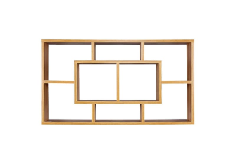 Vägghylla Wohnling PAOLA melaminbelagd MDF, förvaringshylla, väggmonterad, modern stil Bok - Bok - Förvaring - Köksförvaring - Kökshylla