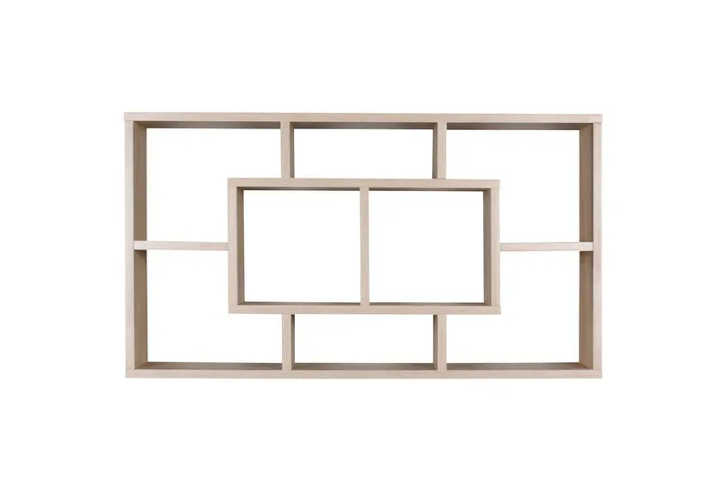 Vägghylla Wohnling PAOLA melaminbelagd MDF, förvaringshylla, väggmonterad, modern stil Sonoma - Sonoma - Inredning & dekor - Väggdekor - Väggpanel