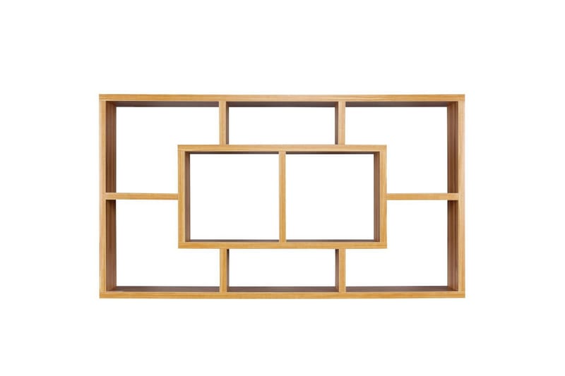 Vägghylla Wohnling PAOLA melaminbelagd MDF, förvaringshylla, väggmonterad, modern stil Bok - Bok - Inredning & dekor - Väggdekor - Väggpanel