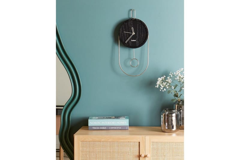 Pendelur Sierre Svart/Silver - Svart/Silver - Inredning & dekor - Väggdekor - Väggklocka & väggur - Urverk till väggklocka