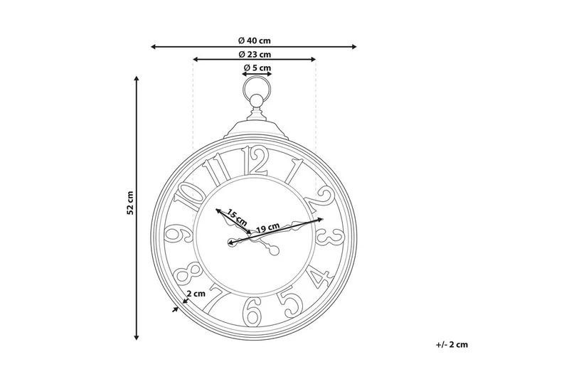 Väggklocka Alcoba - Inredning & dekor - Väggdekor - Väggklocka & väggur - Urverk till väggklocka
