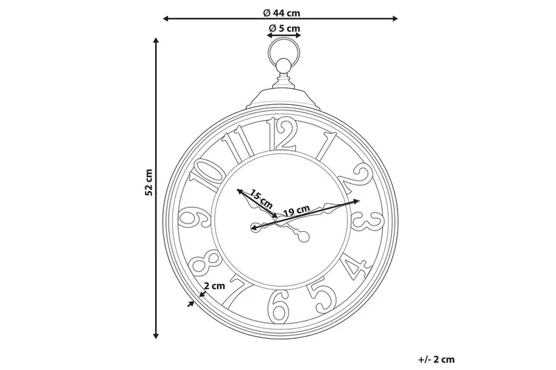 Väggklocka Alloza - Inredning & dekor - Väggdekor - Väggklocka & väggur - Urverk till väggklocka