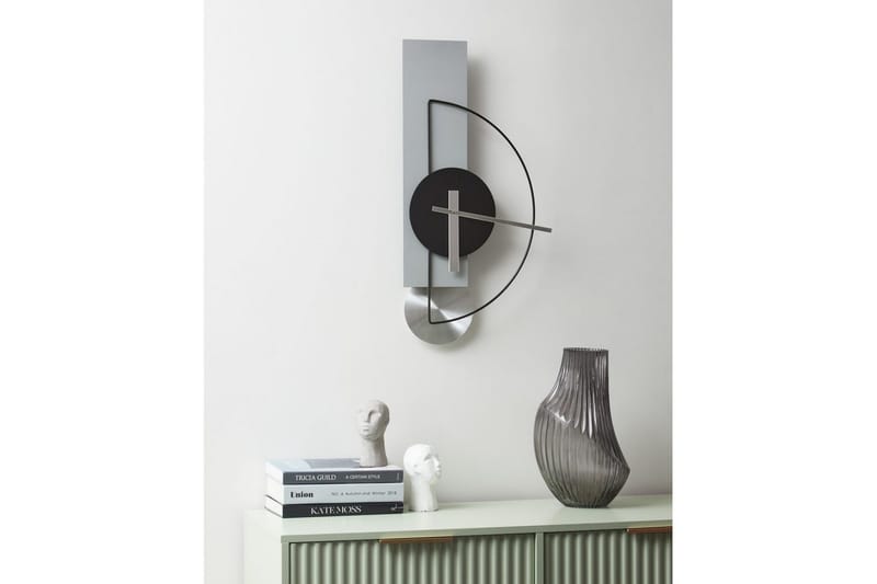 Väggklocka Cevins Grå/svart/silver - Grå/svart/silver - Inredning & dekor - Väggdekor - Väggklocka & väggur - Urverk till väggklocka