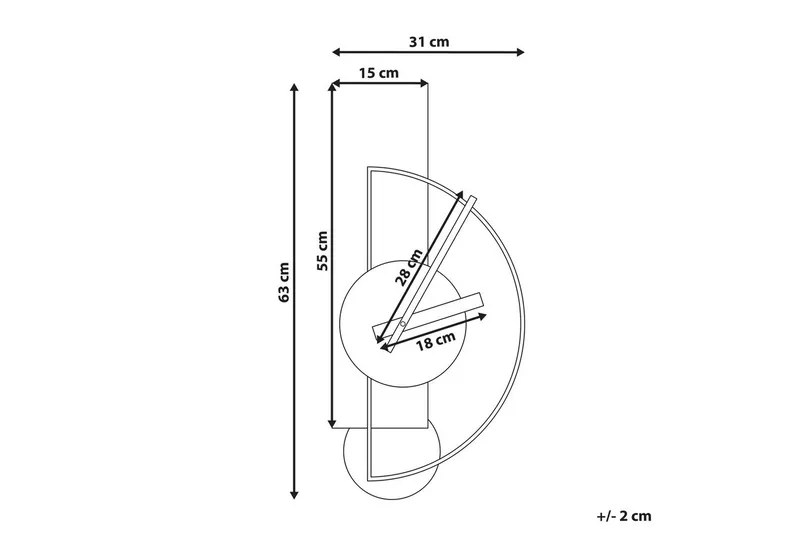 Väggklocka Cevins Grå/svart/silver - Grå/svart/silver - Inredning & dekor - Väggdekor - Väggklocka & väggur - Urverk till väggklocka