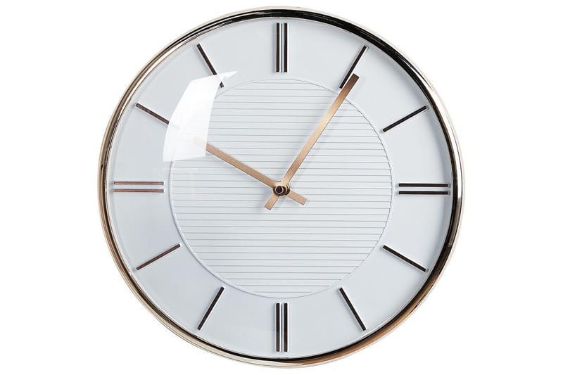 Väggklocka Daroca Vitt/guld, Vitt/guld