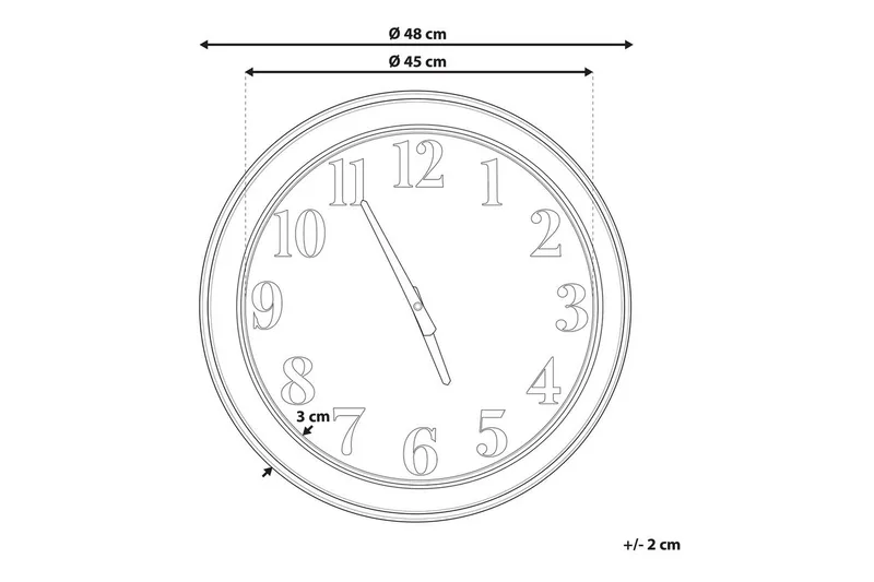 Väggklocka Horw - Inredning & dekor - Väggdekor - Väggklocka & väggur - Urverk till väggklocka