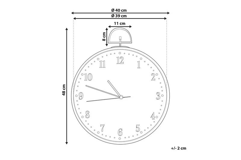 Väggklocka Opfikon - Inredning & dekor - Väggdekor - Väggklocka & väggur - Urverk till väggklocka