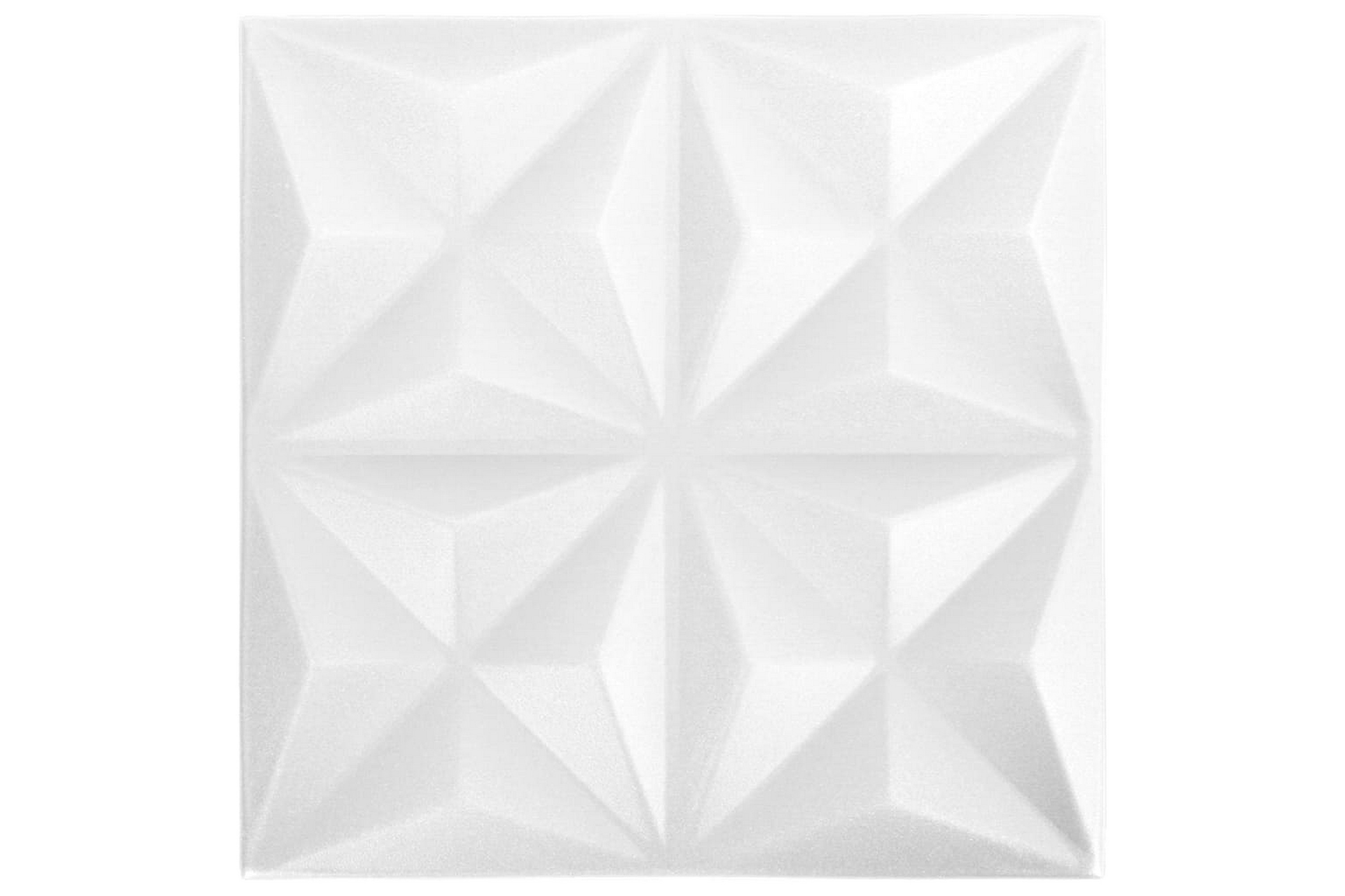 3D Väggpaneler 12 st 50×50 cm origami vit 3 mÃ‚Â² – Vit