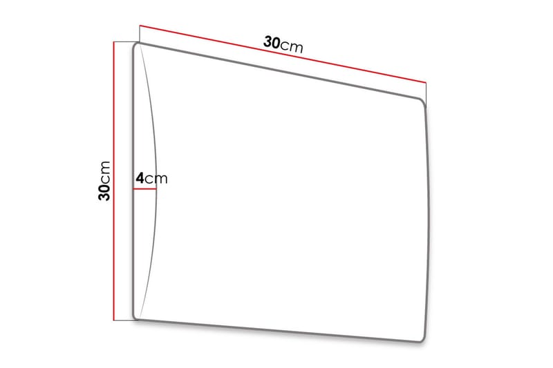 AVENEL Stoppad Väggpanel 30x30 cm Grå - Inredning & dekor - Väggdekor - Väggpanel