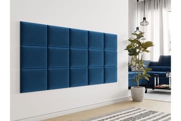 AVENEL Stoppad Väggpanel 40x30 cm Blå