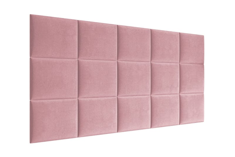 AVENEL Stoppad Väggpanel 40x30 cm Rosa - Inredning & dekor - Väggdekor - Väggpanel