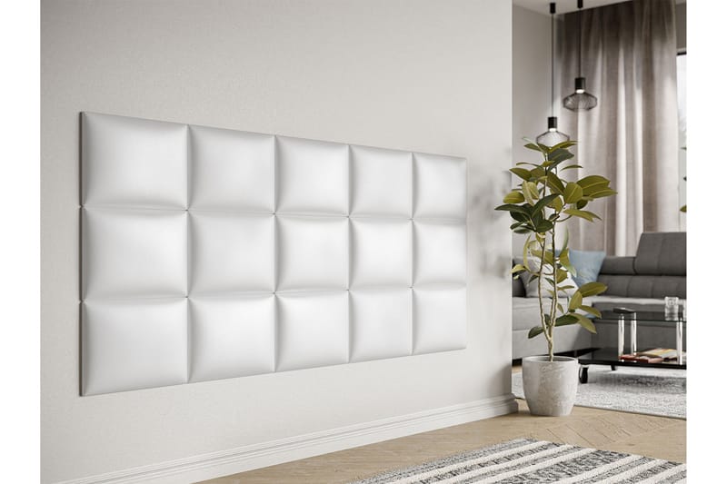 AVENEL Stoppad Väggpanel 40x30 cm Vit - Inredning & dekor - Väggdekor - Väggpanel