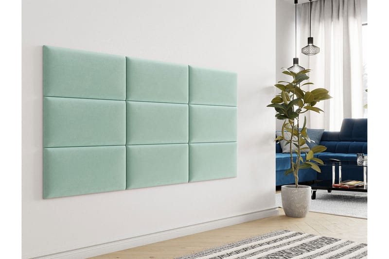 AVENEL Stoppad Väggpanel 60x30 cm Grön - Inredning & dekor - Väggdekor - Väggpanel