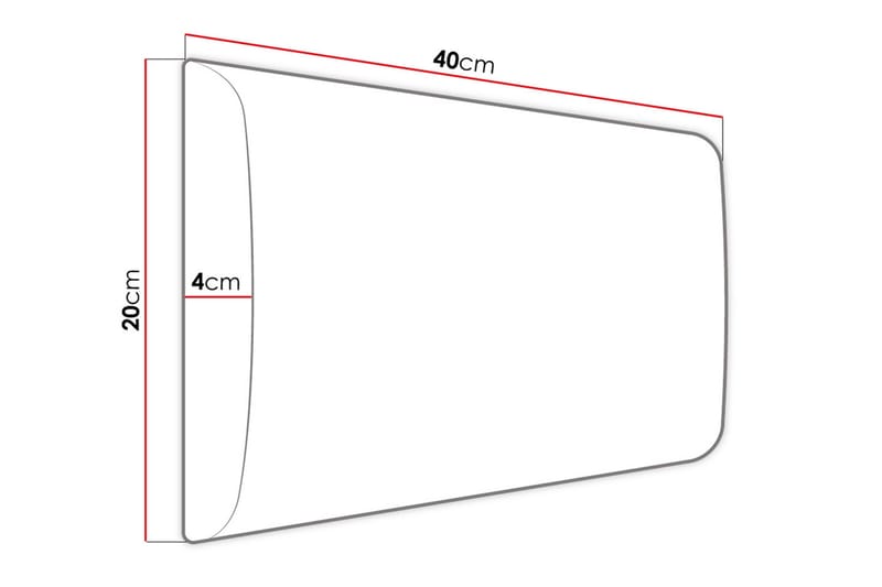 AYERBE Väggpanel 20x4x40  cm Stoppad Sammet/Beige - Inredning & dekor - Väggdekor - Väggpanel