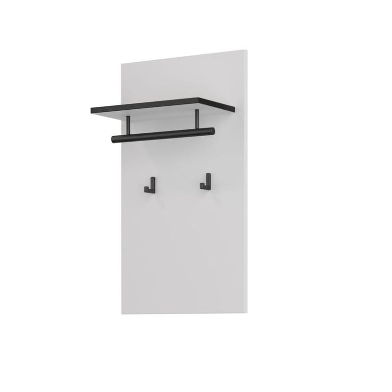 Väggpanel Kors med Krokar, Vit