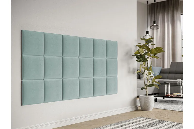 Lornel Stoppad Väggpanel 30x30 cm - Grön - Inredning & dekor - Väggdekor - Väggpanel