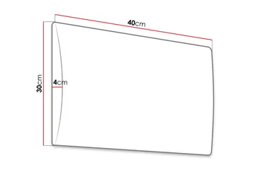 Lornel Stoppad Väggpanel 40x30 cm - Blå - Inredning & dekor - Väggdekor - Väggpanel