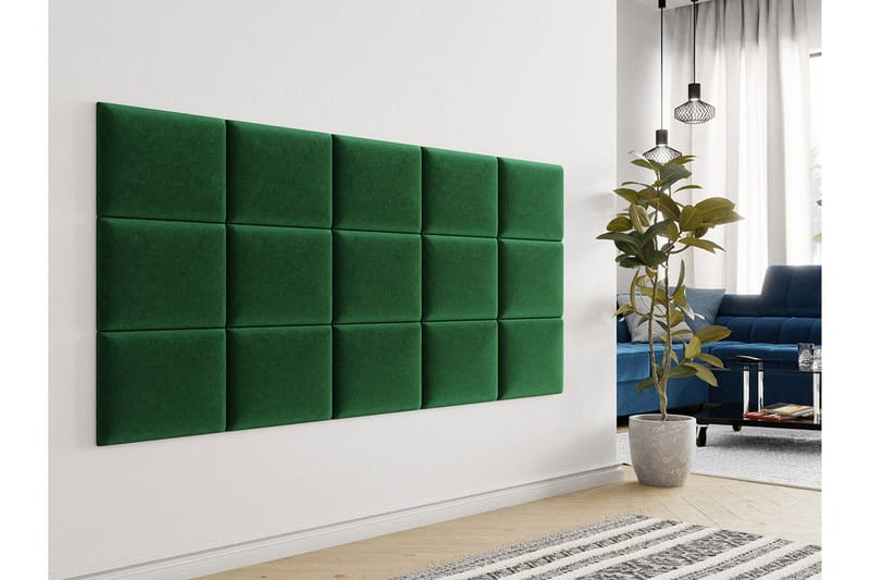 Lornel Stoppad Väggpanel 40x30 cm - Grön - Inredning & dekor - Väggdekor - Väggpanel