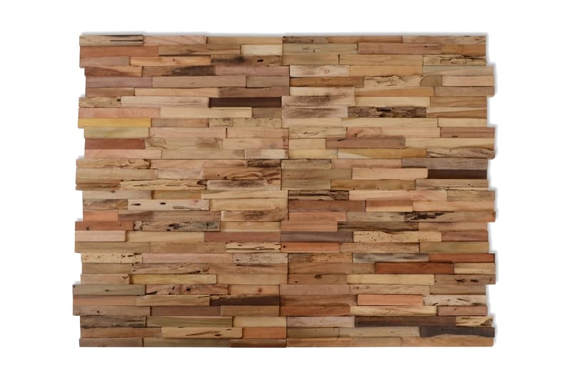 Väggbeklädnad 10 st 1,03 m² återvunnen teak - Silver - Inredning & dekor - Väggdekor - Väggpanel