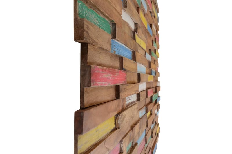 Väggbeklädnad 10 st 1,03 m² massiv teak - Flerfärgad - Inredning & dekor - Väggdekor - Väggpanel