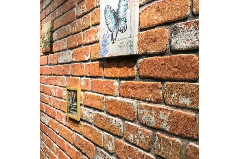 Väggpaneler 3D ljusbrunt tegel 11 st EPS - Brun - Inredning & dekor - Väggdekor - Väggpanel