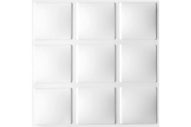 WallArt Väggpanel 3D Cubes 12 st GA-WA07 - Vit - Inredning & dekor - Väggdekor - Väggpanel