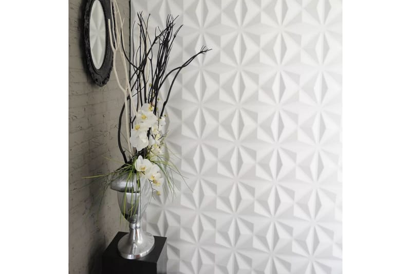 WallArt Väggpanel 3D Cullinans 12 st GA-WA17 - Vit - Inredning & dekor - Väggdekor - Väggpanel