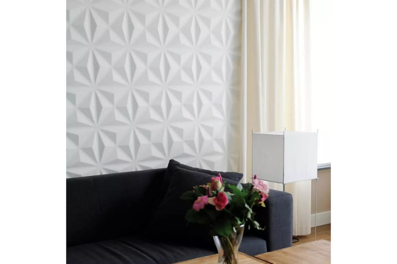 WallArt Väggpanel 3D Cullinans 12 st GA-WA17 - Vit - Inredning & dekor - Väggdekor - Väggpanel