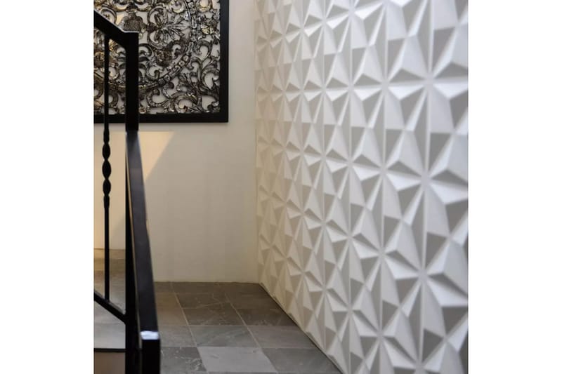 WallArt Väggpanel 3D Cullinans 12 st GA-WA17 - Vit - Inredning & dekor - Väggdekor - Väggpanel