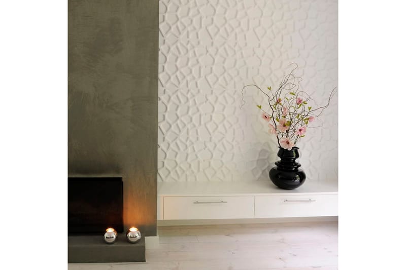 WallArt Väggpanel 3D Gaps 12 st GA-WA01 - Vit - Inredning & dekor - Väggdekor - Väggpanel