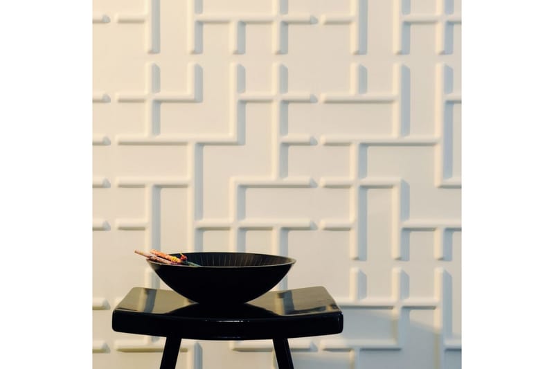 WallArt Väggpanel 3D Tetris 12 st GA-WA16 - Vit - Inredning & dekor - Väggdekor - Väggpanel
