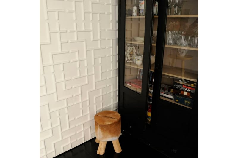 WallArt Väggpanel 3D Tetris 12 st GA-WA16 - Vit - Inredning & dekor - Väggdekor - Väggpanel