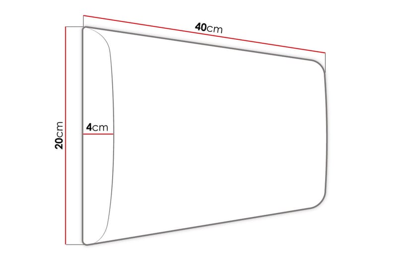 Zaratuz Väggpanel 20x4x40 cm Stoppad - Sammet/Beige - Inredning & dekor - Väggdekor - Väggpanel