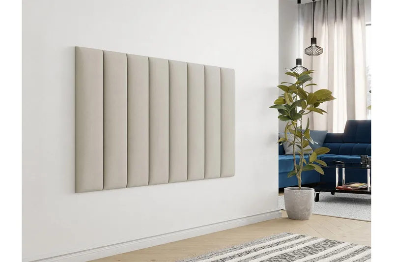 Zaratuz Väggpanel 20x4x80 cm Stoppad - Sammet/Beige - Inredning & dekor - Väggdekor - Väggpanel