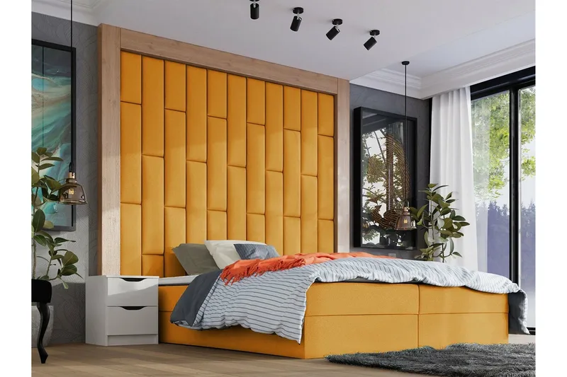 Zaratuz Väggpanel 20x80 cm Mustard yellow - Inredning & dekor - Väggdekor - Väggpanel