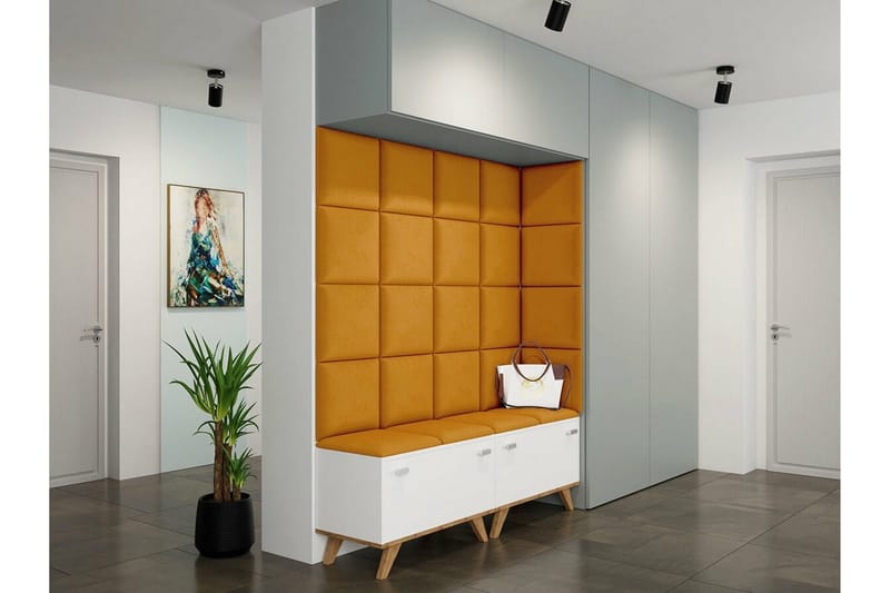 Zaratuz Väggpanel 30x30 cm Dark yellow - Inredning & dekor - Väggdekor - Väggpanel