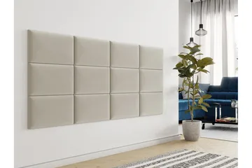 Zaratuz Väggpanel 30x4x50 cm Stoppad - Sammet/Beige - Inredning & dekor - Väggdekor - Väggpanel
