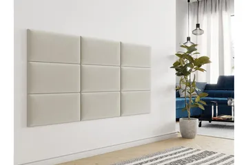 Zaratuz Väggpanel 30x4x60 cm Stoppad - Sammet/Beige - Inredning & dekor - Väggdekor - Väggpanel