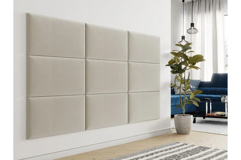 Zaratuz Väggpanel 40x4x70 cm Stoppad - Sammet/Beige - Inredning & dekor - Väggdekor - Väggpanel