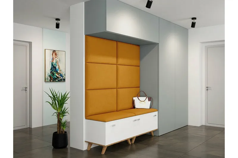 Zaratuz Väggpanel 40x70 cm Yellow - Inredning & dekor - Väggdekor - Väggpanel