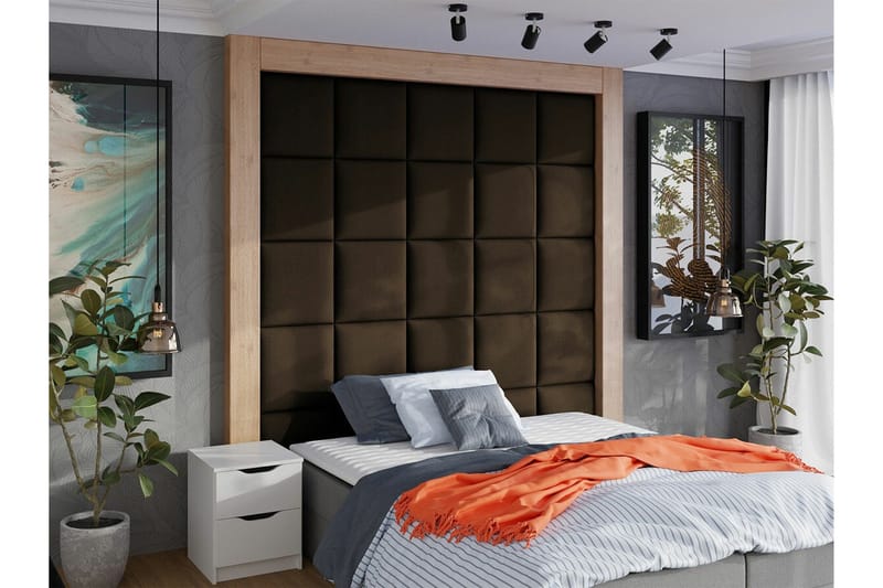 Zaratuz Väggpanel 42x42 cm - Brun - Inredning & dekor - Väggdekor - Väggpanel