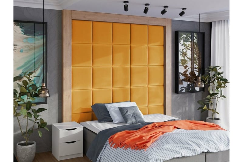 Zaratuz Väggpanel 42x42 cm Yellow - Inredning & dekor - Väggdekor - Väggpanel