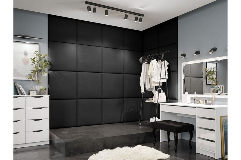 Zaratuz Väggpanel 60x60 cm Black - Inredning & dekor - Väggdekor - Väggpanel