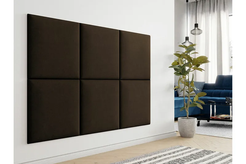Zaratuz Väggpanel 60x60 cm - Mörkbrun - Inredning & dekor - Väggdekor - Väggpanel