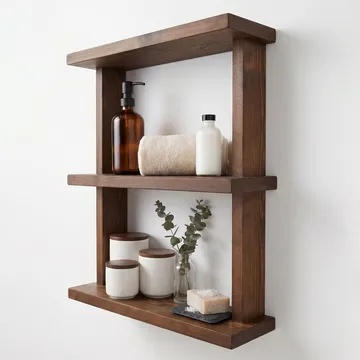 Varnor Dekorativ vägghylla 50x40x14 cm - trä - Inredning & dekor - Väggdekor - Väggpanel